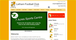 Desktop Screenshot of lethamfc.com