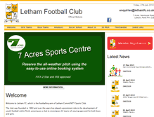 Tablet Screenshot of lethamfc.com